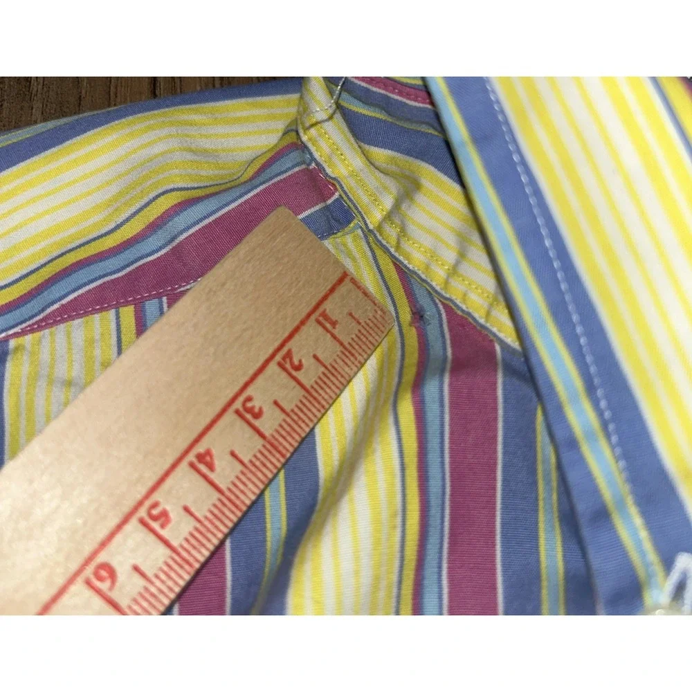 Polo Ralph Lauren Long Sleeve Button Down Men's Large, Pink‎ Blue Yellow, Easter